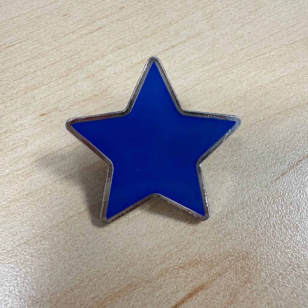 NEW without tags Blue Star Shaped Pin